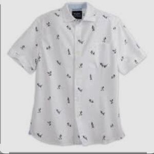 Tommy Bahama x Disney Mickey Mouse  Short Sleeve Button Down Shirt Size M